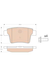 Kit pastiglie freno, Freno a disco TRW