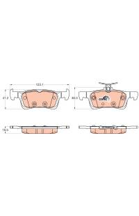 Kit pastiglie freno, Freno a disco TRW