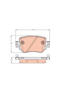 Kit pastiglie freno, Freno a disco TRW 161-GDB2042