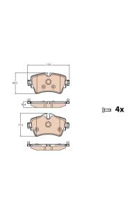 Kit pastiglie freno, Freno a disco TRW