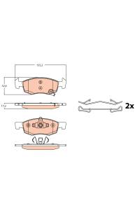 Kit pastiglie freno, Freno a disco TRW 161-GDB2099