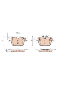 Kit pastiglie freno, Freno a disco TRW 161-GDB2110