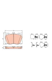 Kit pastiglie freno, Freno a disco TRW 161-GDB2150