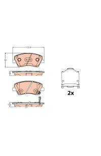 Kit pastiglie freno, Freno a disco TRW 161-GDB2203