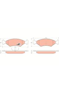 Kit pastiglie freno, Freno a disco TRW 161-GDB255