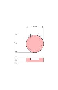 Kit pastiglie freno, Freno di stazionamento a disco TRW 161-GDB272