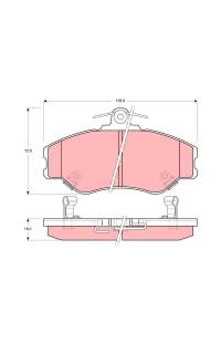 Kit pastiglie freno, Freno a disco TRW
