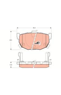 Kit pastiglie freno, Freno a disco TRW