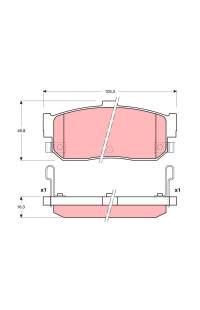 Kit pastiglie freno, Freno a disco TRW 161-GDB3181