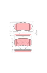 Kit pastiglie freno, Freno a disco TRW