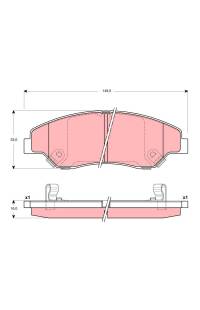 Kit pastiglie freno, Freno a disco TRW