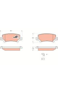 Kit pastiglie freno, Freno a disco TRW