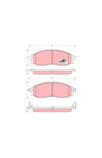 Kit pastiglie freno, Freno a disco TRW 161-GDB3340