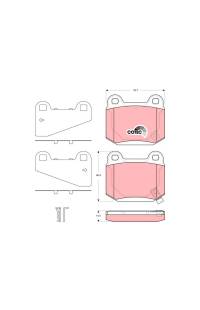 Kit pastiglie freno, Freno a disco TRW