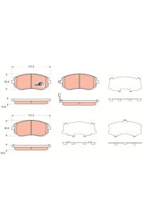Kit pastiglie freno, Freno a disco TRW 161-GDB3371