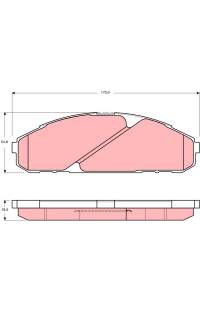 Kit pastiglie freno, Freno a disco TRW 161-GDB3394