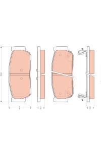 Kit pastiglie freno, Freno a disco TRW