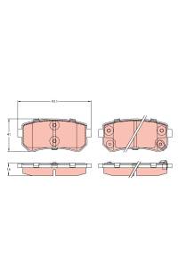 Kit pastiglie freno, Freno a disco TRW