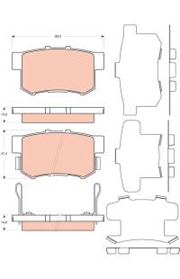 Kit pastiglie freno, Freno a disco TRW