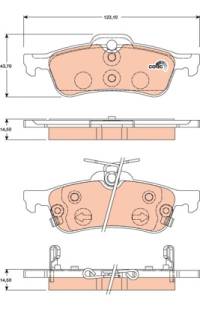Kit pastiglie freno, Freno a disco TRW