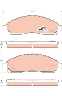 Kit pastiglie freno, Freno a disco TRW