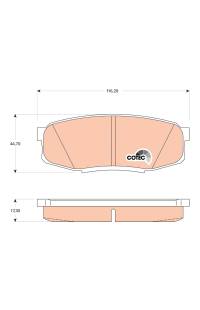 Kit pastiglie freno, Freno a disco TRW 161-GDB3491
