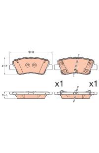 Kit pastiglie freno, Freno a disco TRW