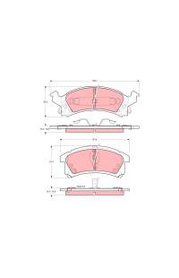 Kit pastiglie freno, Freno a disco TRW