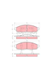 Kit pastiglie freno, Freno a disco TRW