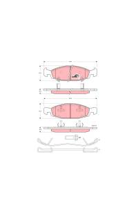 Kit pastiglie freno, Freno a disco TRW