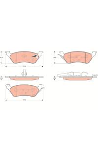 Kit pastiglie freno, Freno a disco TRW