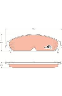 Kit pastiglie freno, Freno a disco TRW
