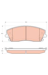 Kit pastiglie freno, Freno a disco TRW