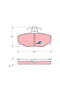 Kit pastiglie freno, Freno a disco TRW