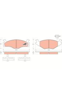 Kit pastiglie freno, Freno a disco TRW