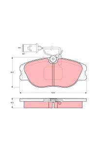 Kit pastiglie freno, Freno a disco TRW 161-GDB483