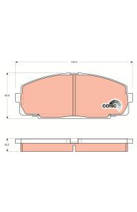 Kit pastiglie freno, Freno a disco TRW