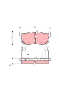 Kit pastiglie freno, Freno a disco TRW