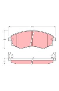 Kit pastiglie freno, Freno a disco TRW