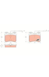 Kit pastiglie freno, Freno a disco TRW