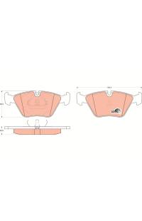 Kit pastiglie freno, Freno a disco TRW 161-GDB916