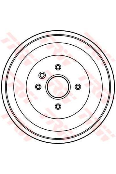 tamburo freno (1 pezzo) trw