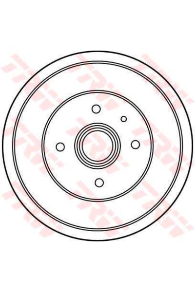 tamburo freno (1 pezzo) trw