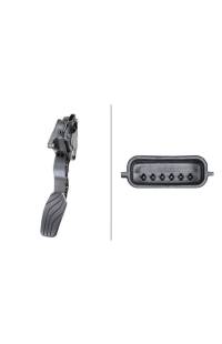 Sensore, posizione pedale a gas hella