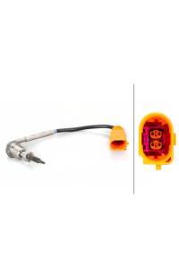 Sensore, temperatura gas di scarico hella