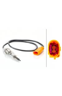Sensore, temperatura gas di scarico hella