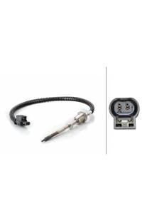 Sensore, temperatura gas di scarico hella