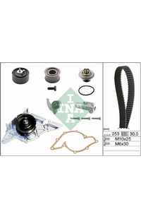 Pompa acqua + Kit cinghie dentate INA