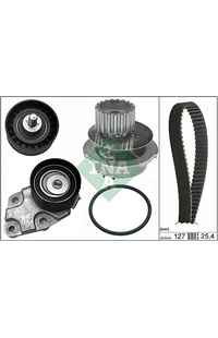 Pompa acqua + Kit cinghie dentate INA