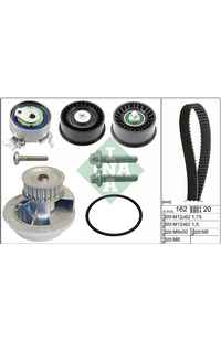 Pompa acqua + Kit cinghie dentate INA